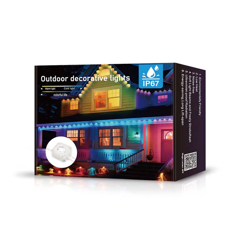 Smart IP67 Permanent Light Waterproof Outdoor Christmas Lights Permanent Pixel LED Eaves Lights for